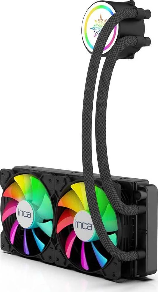 Carruzzo Inca ISS-02XN Kompiuterio aušinimo sistema Kompiuterio korpusui Aušinimo skysčiu rinkinys 12 cm Juoda