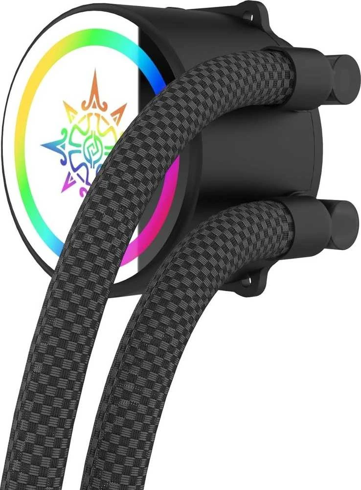 Carruzzo Inca ISS-02XN Kompiuterio aušinimo sistema Kompiuterio korpusui Aušinimo skysčiu rinkinys 12 cm Juoda