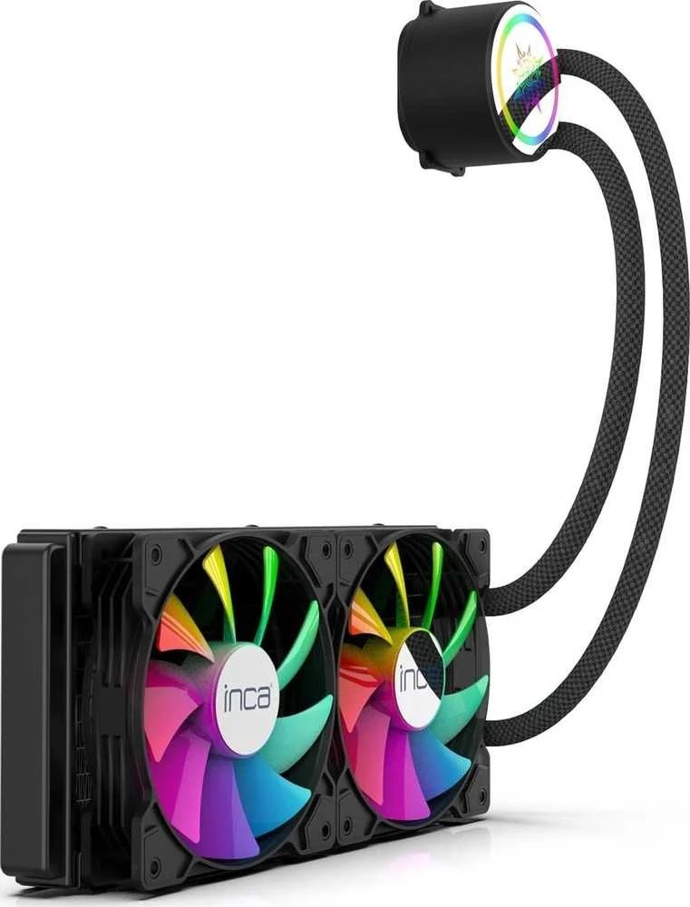 Carruzzo Inca ISS-02XN Kompiuterio aušinimo sistema Kompiuterio korpusui Aušinimo skysčiu rinkinys 12 cm Juoda