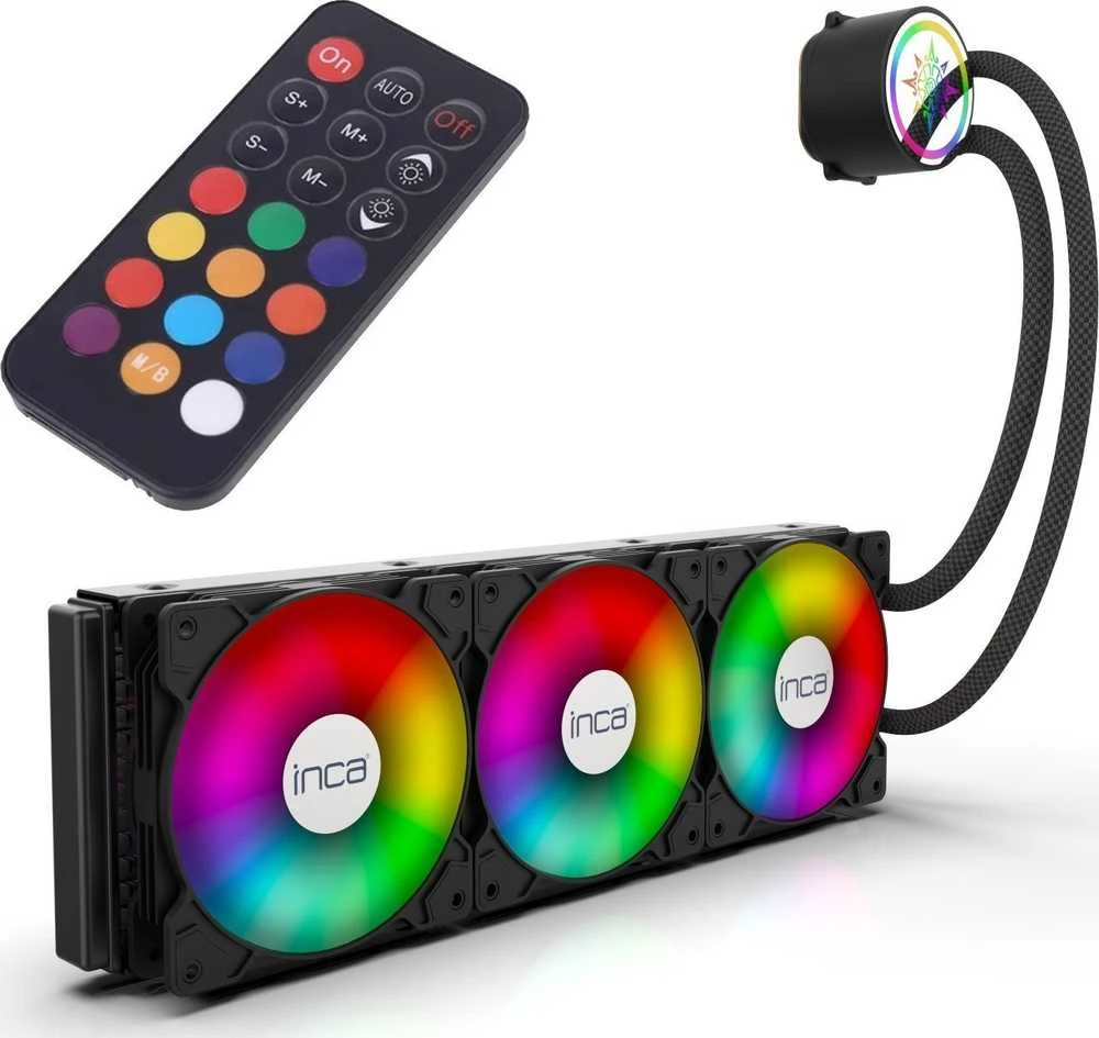 Inca ISS-03XN aušinimo sistema su RGB nuotolinio valdymo pulteliu