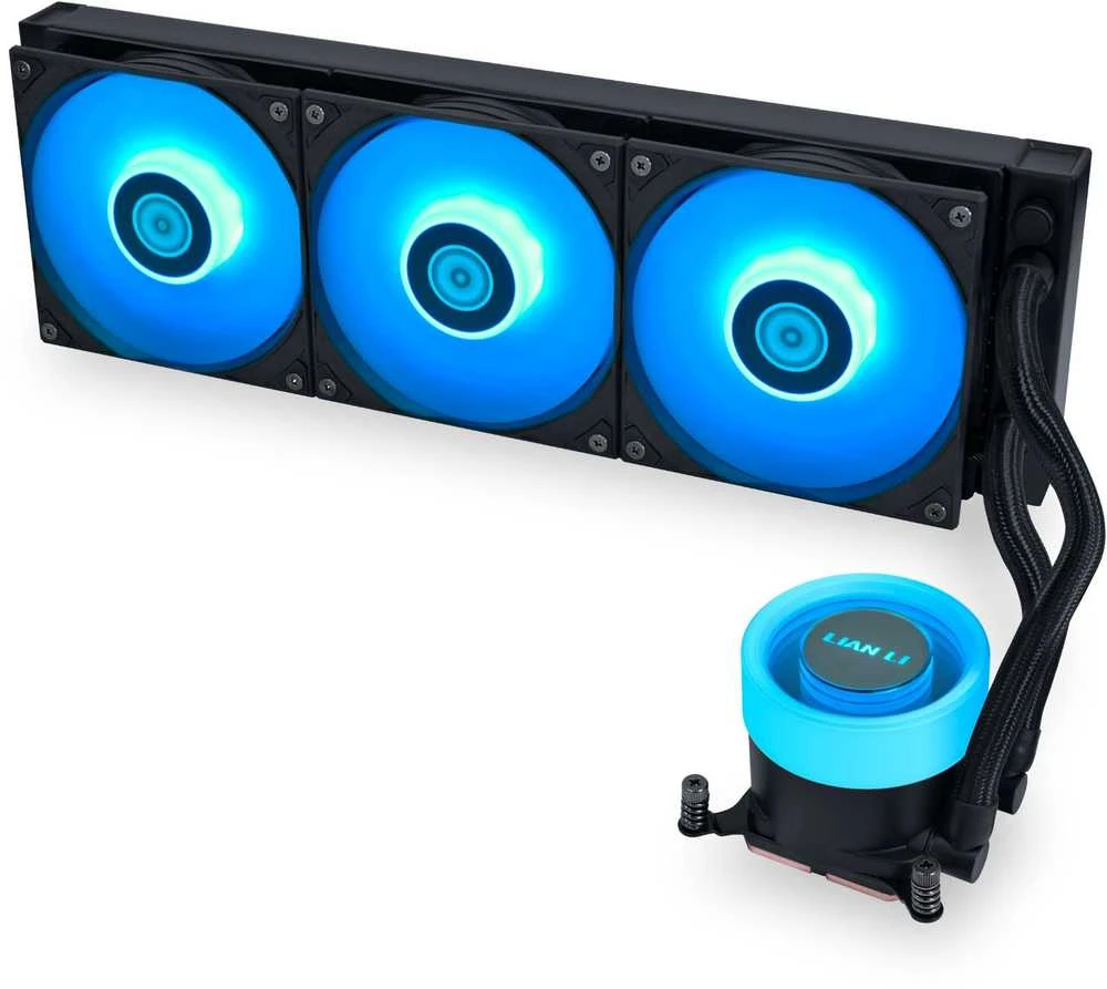 Lian Li GA II Lite RGB All-in-One Liquid Cooler – 360mm, juodos spalvos