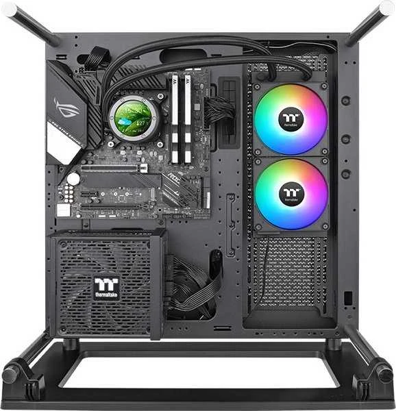 Vandens aušinimas Thermaltake Thermaltake TH240 V2 Ultra EX ARGB CPU „viskas viename“ skysčio aušintuvas, aušinamas vandeniu (juodas)