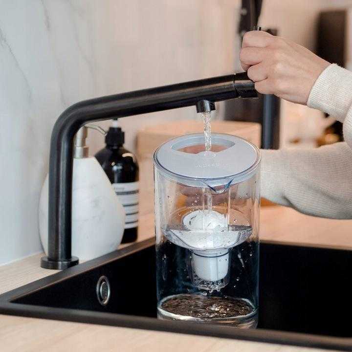 Vandens filtravimo ąsotis Wessper Aquamax Crystalline + 1 vandens filtras | pilkas