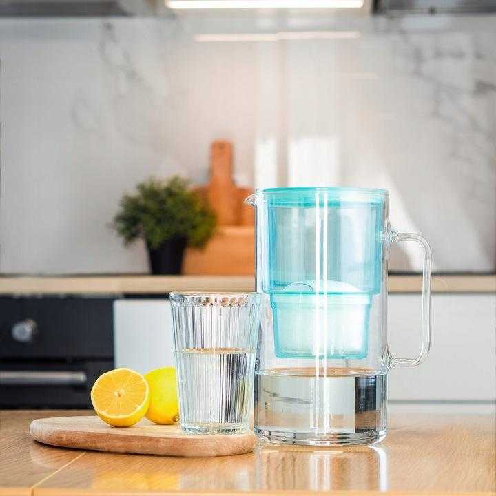 Vandens filtravimo ąsotis Wessper Aquamax Crystalline + 1 vandens filtras | mėtų spalvos