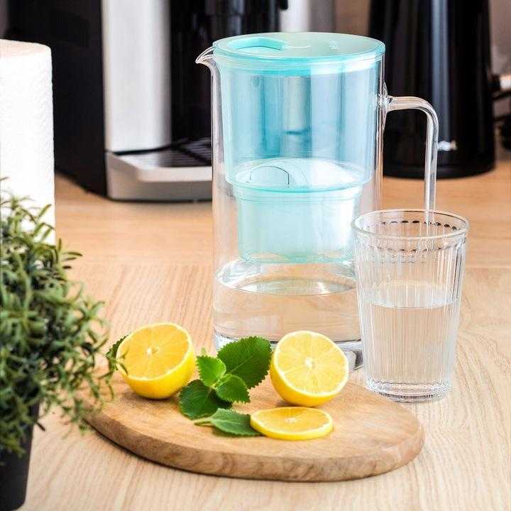 Vandens filtravimo ąsotis Wessper Aquamax Crystalline + 1 vandens filtras | mėtų spalvos