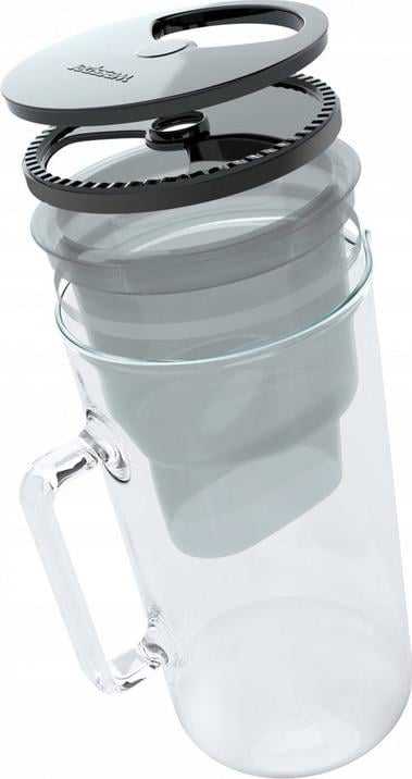 Vandens filtravimo ąsotis Wessper Aquamax Crystalline + 1 vandens filtras | juodas