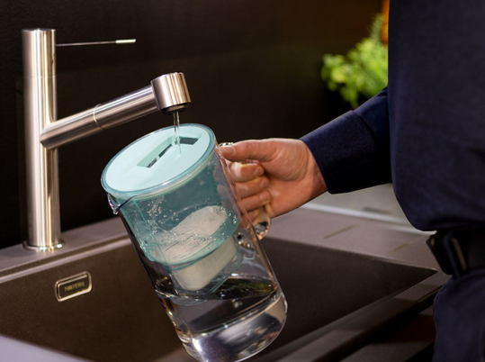 Vandens filtravimo ąsotis Wessper Aquamax Crystalline + 1 vandens filtras | mėtų spalvos