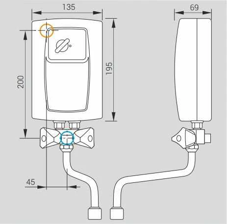 Kospel ELEKTR.PRZEPŁ.PODGRZ.EPS2-4,4KW TWISTER