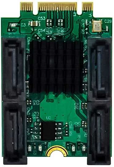 Vantec InLine® valdiklio M.2 rakto B+M sąsajos plokštė su 4 SATA RAID HyperDuo jungtimis