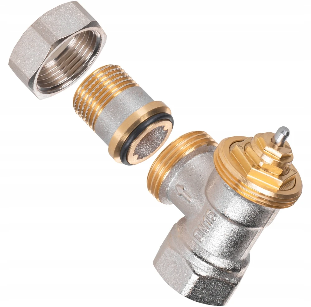 „Vario Term BASE“ kampinis termostatinis vožtuvas su išankstiniu nustatymu, tvirtinimo sriegis M30x1,5 GW 1/2” / GZ 1/2” (DWZ)