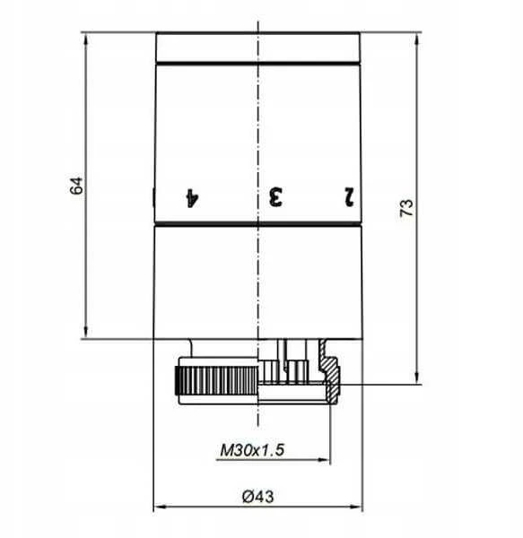 Vario Term ECON* termostatinis komplektas, tiesus, baltas, kvadratinės rozetės, PONY galvutė, GZ 1/2 x GW 1/2