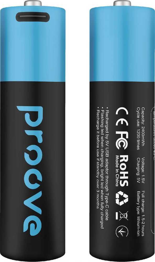 PROOVE Baterijos AA / R6 2400mAh 2 vnt.