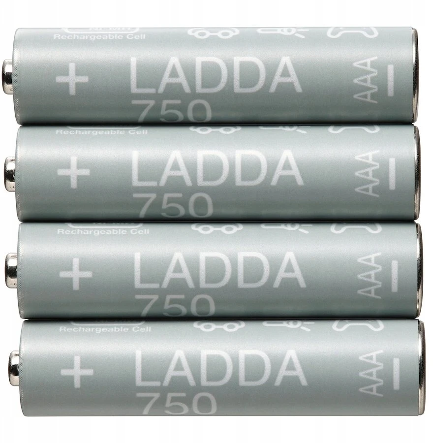 Varta Akumuliatoriai IKEA LADDA AAA 750mAh 4 vnt. NiMH Baterijos Akumuliatorinės