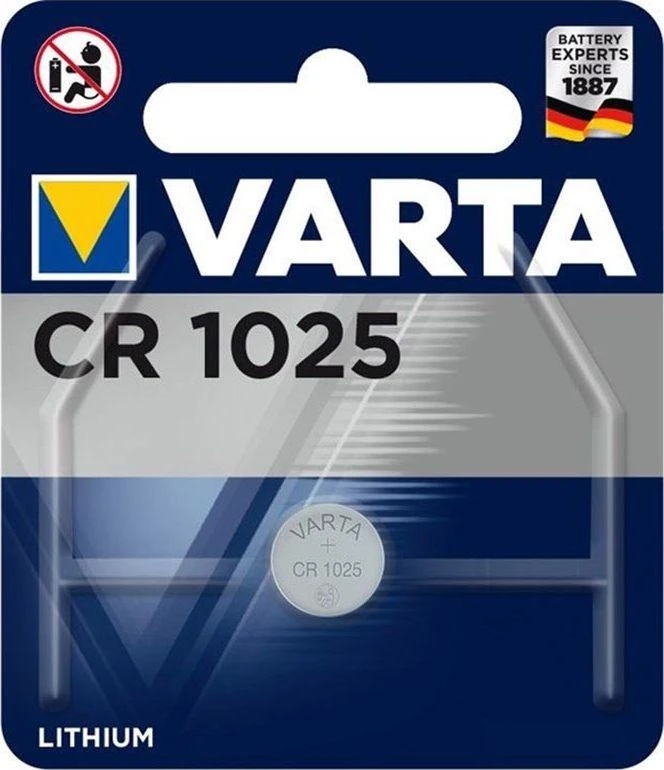 Baterija - VARTA CR1025 3V Ličio Monetų Elementas 10mm x 2.5mm