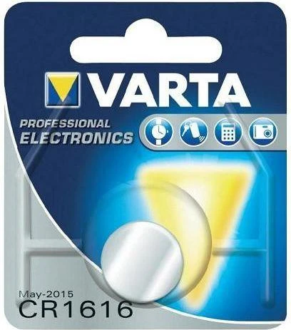 Varta Electronics CR1616 3V 55mAh elementas 6616, 1 vnt.