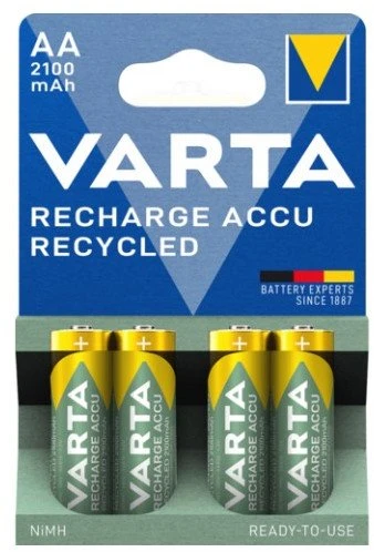 Varta AA 2100 mAh įkraunamos baterijos pakuotė