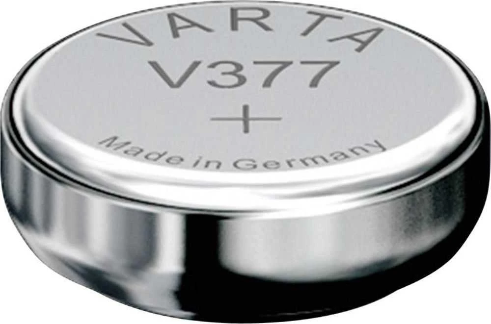 Varta 377 sidabrinis oxide button cell batteries