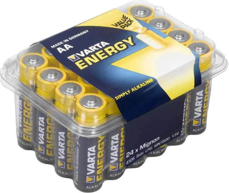 Varta Energy AA baterijos 24 vnt. pakuotėje