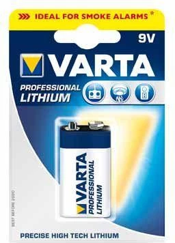 Varta 9V ličio baterija pakuotėje