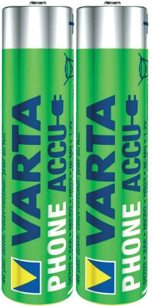 Varta įkraunamos AAA baterijos, 2 vnt komplektas