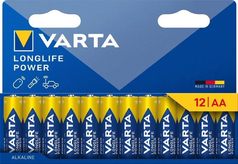 Varta Longlife Power AA baterijų rinkinys 12 vnt