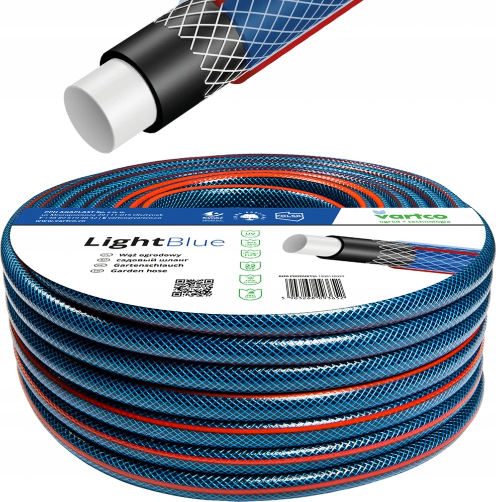 Laistymo žarna Vartco Light Mėlyna; 3/4''; 30 m
