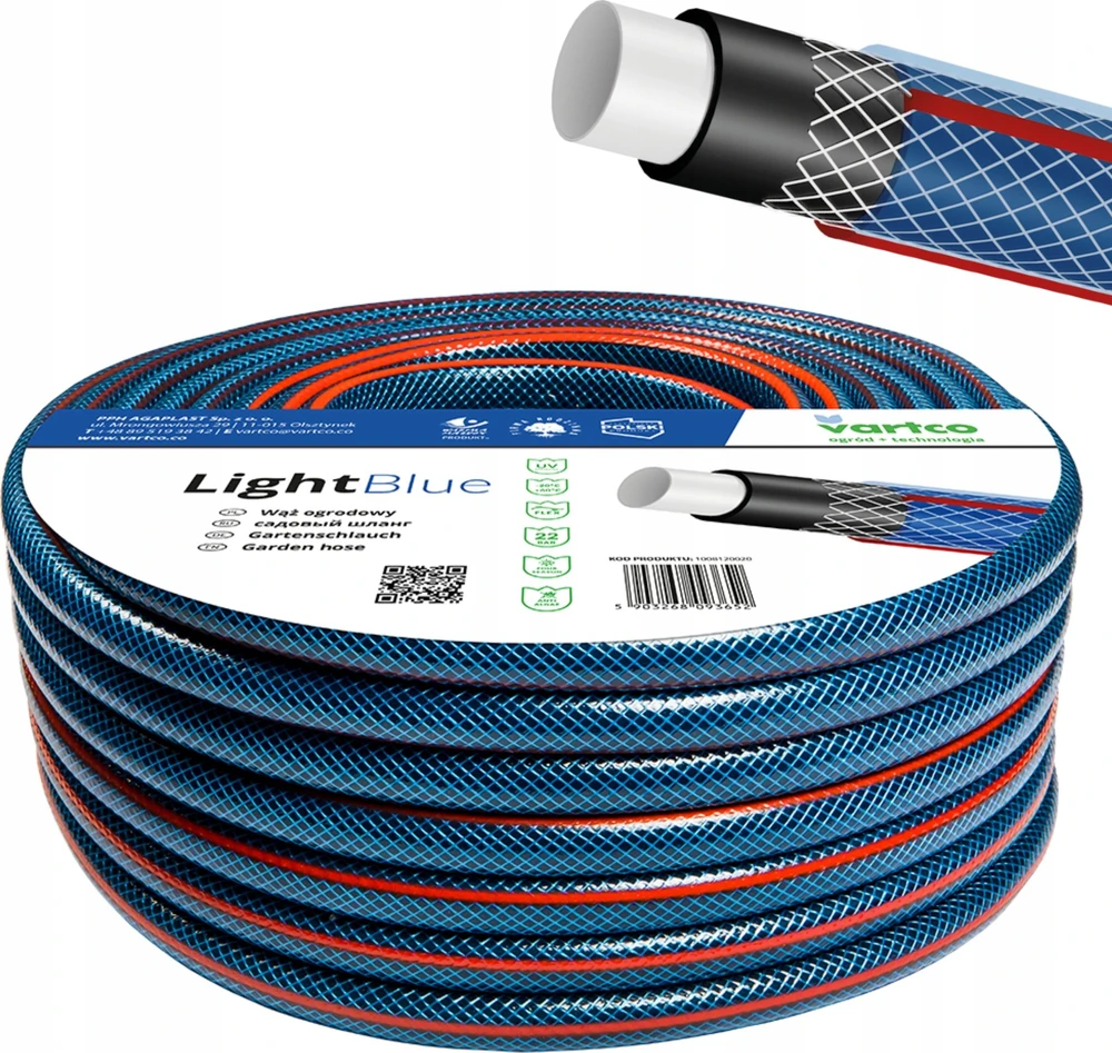 Laistymo žarna Vartco Light Mėlyna; 3/4''; 30 m