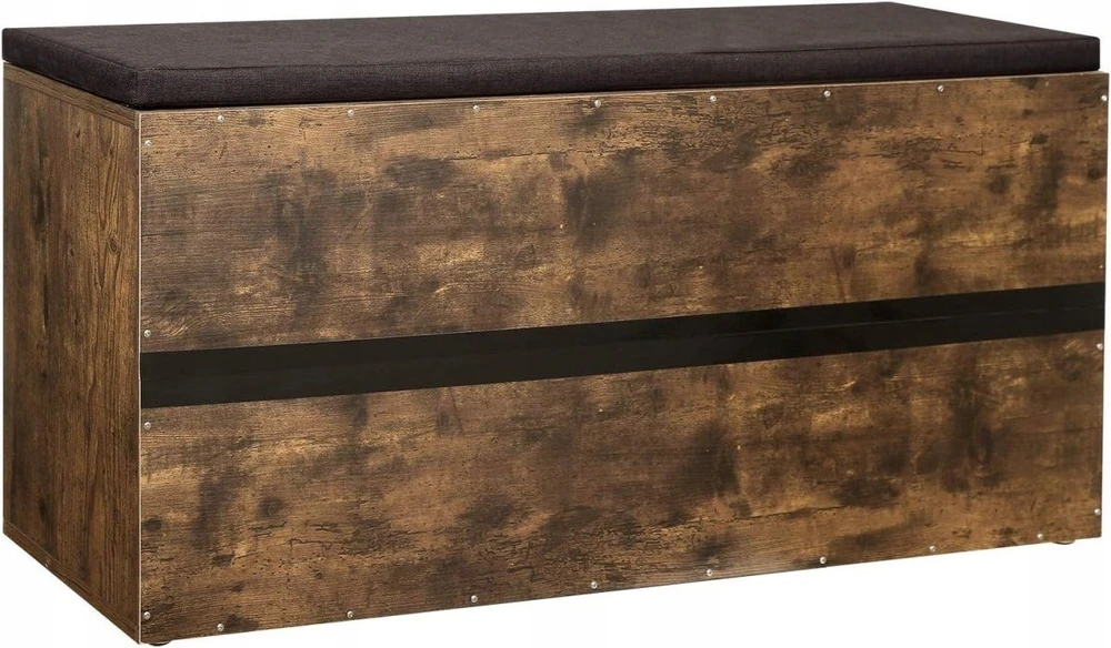 VASAGLE batų suoliukas su pagalvėle, 15 skyrių, 105 × 30 × 48 cm, LHS15BX