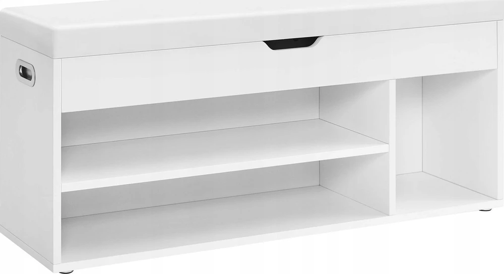 VASAGLE batų suoliukas su daiktadėže ir pagalve, 100 × 30 × 44 cm, LHS130W14