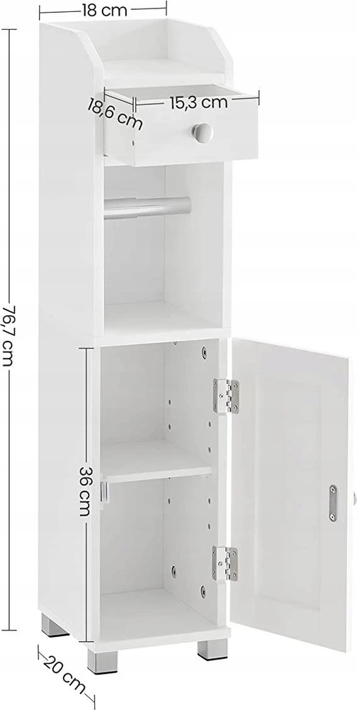 Vasagle Schrank mit Toilettenpapierhalter