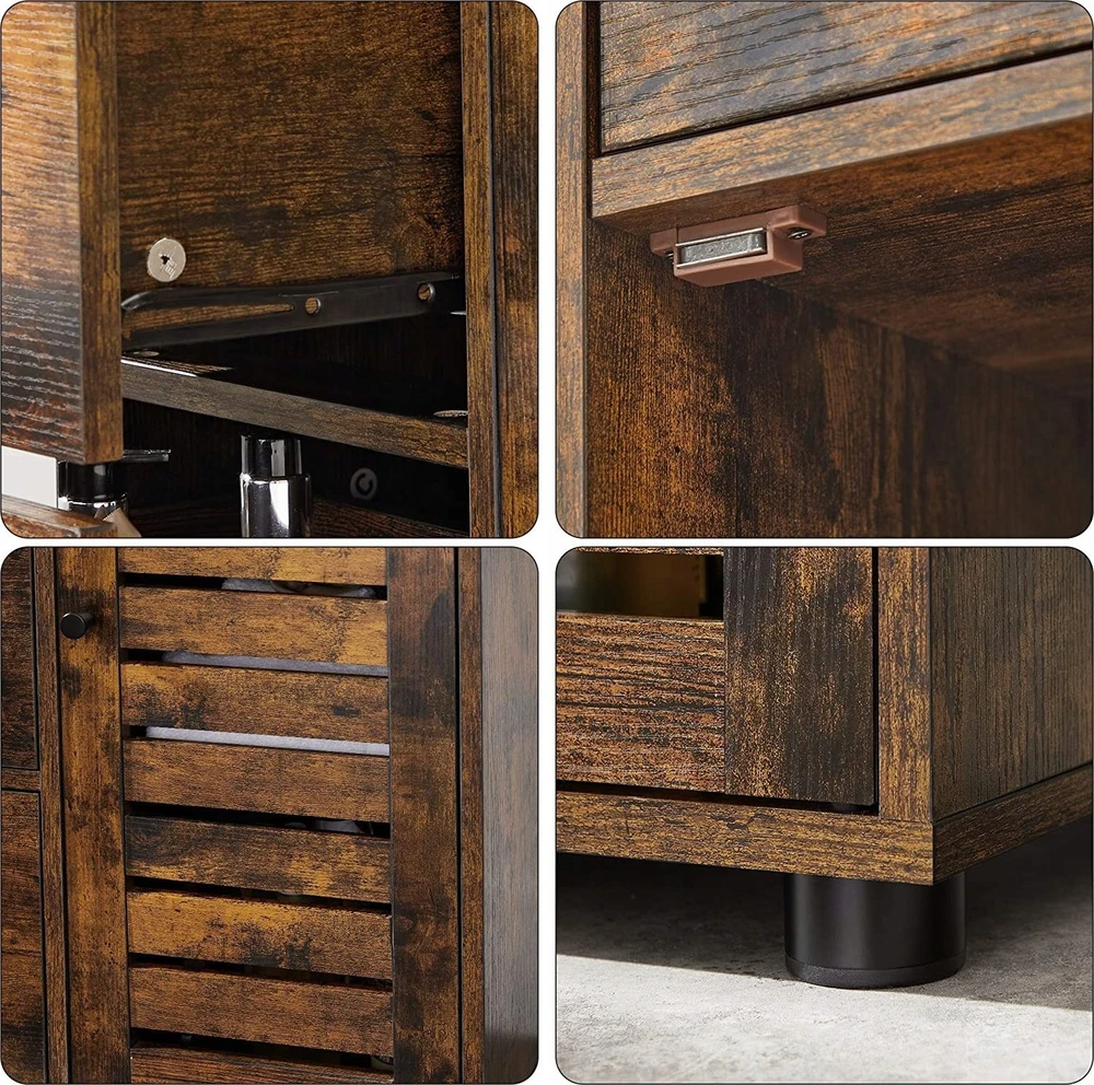 Songmics Vasagle Industriestil Badschrank mit Tür