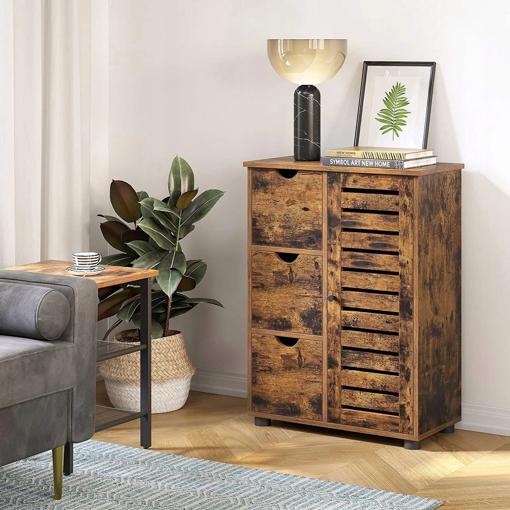 Songmics Vasagle Industriestil Badschrank mit Tür