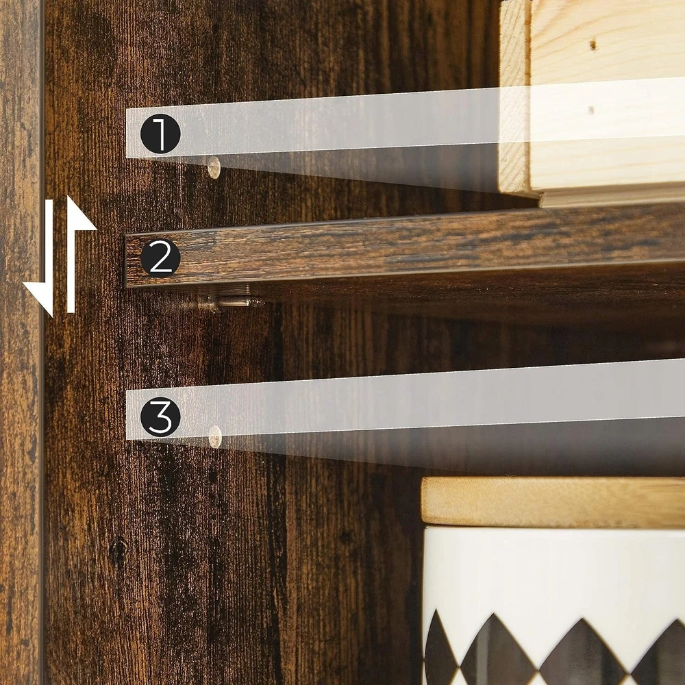 Songmics Vasagle Industriestil Badschrank mit Tür