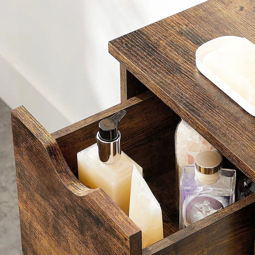 Songmics Vasagle Industriestil Badschrank mit Tür