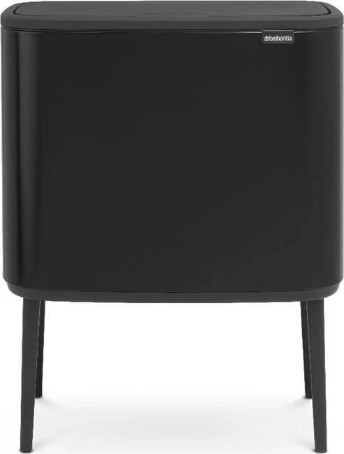Šiukšlių dėžė Brabantia Bo Touch, 36 l, matinės juodos spalvos