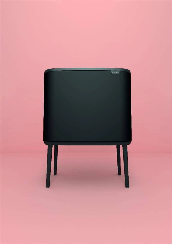 Šiukšlių dėžė Brabantia Bo Touch, 36 l, matinės juodos spalvos