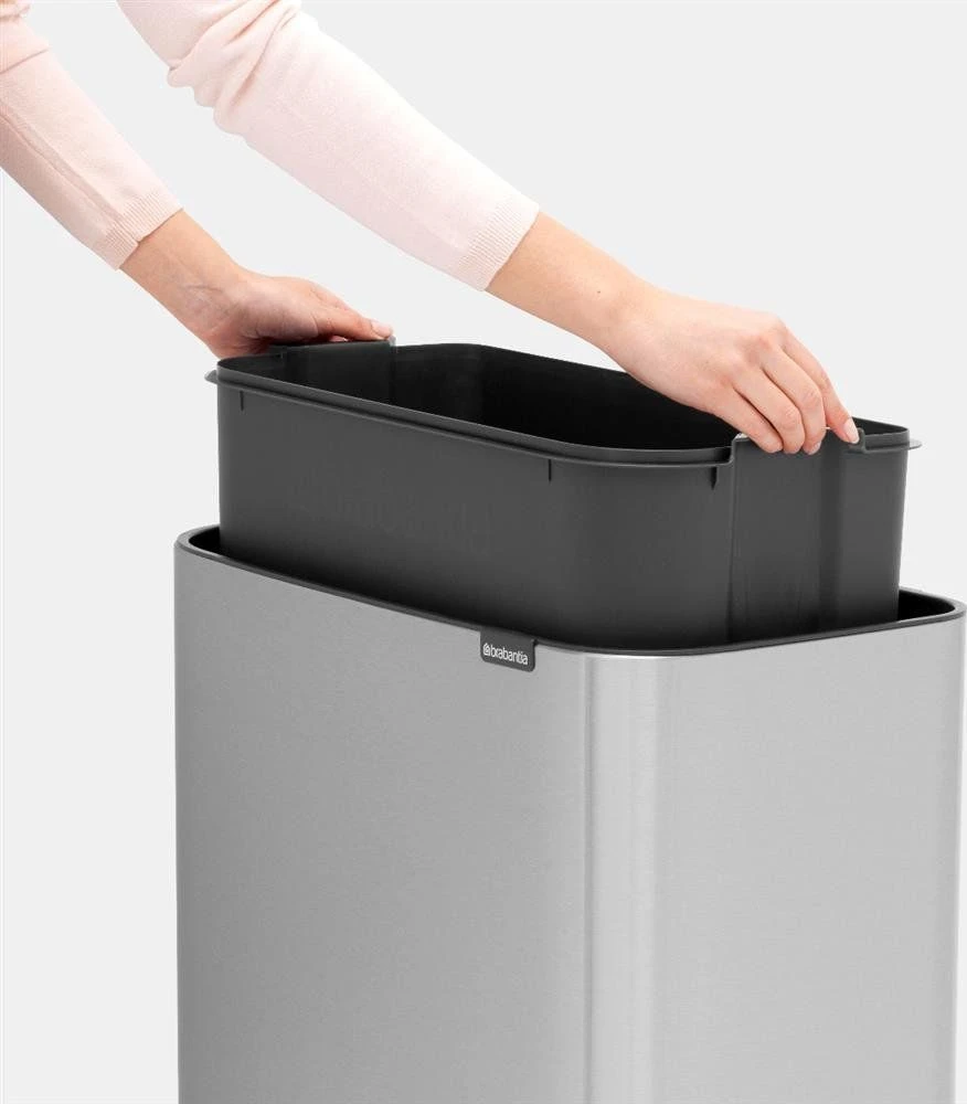 Šiukšlių dėžė Brabantia Bo Touch, 36 l, plieno spalvos