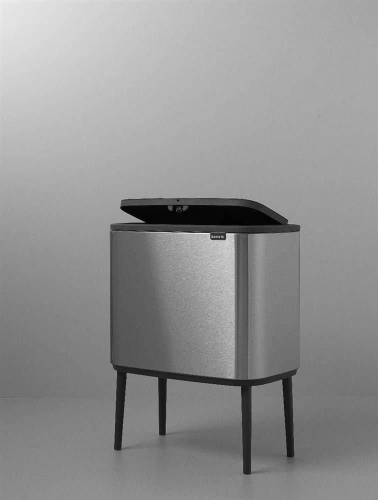 Šiukšlių dėžė Brabantia Bo Touch, 36 l, plieno spalvos