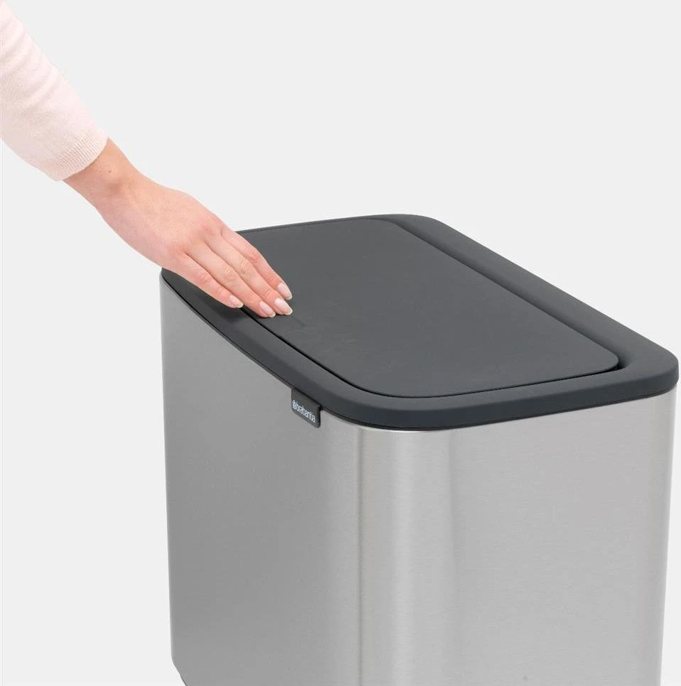 Šiukšlių dėžė Brabantia Bo Touch, 36 l, plieno spalvos