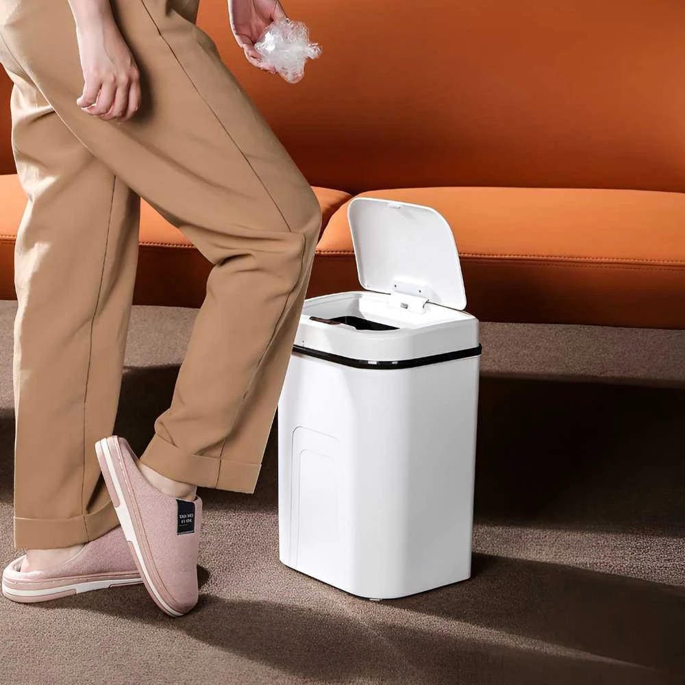 MOZOS LJT02-WH AUTOMATINIS ŠIUKŠLIADĖŽĖS JUTIKLIS 15L