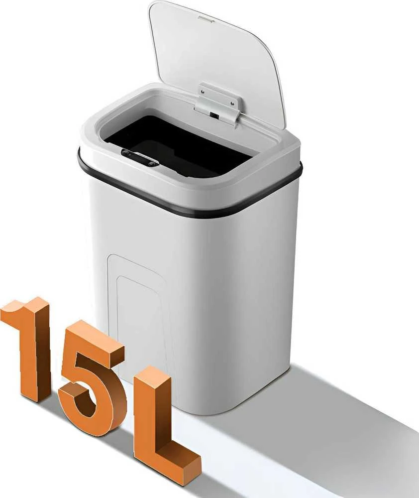 MOZOS LJT02-WH AUTOMATINIS ŠIUKŠLIADĖŽĖS JUTIKLIS 15L