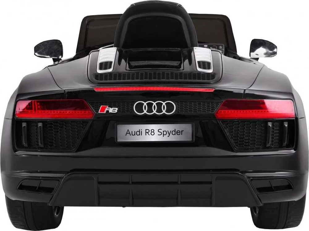 Ramiz Elektromobilis Audi R8 Spyder, lakuotas juodas