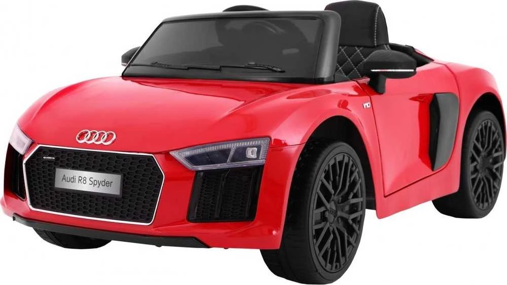 Ramiz Elektromobilis Audi R8 Spyder, lakuotas raudonas