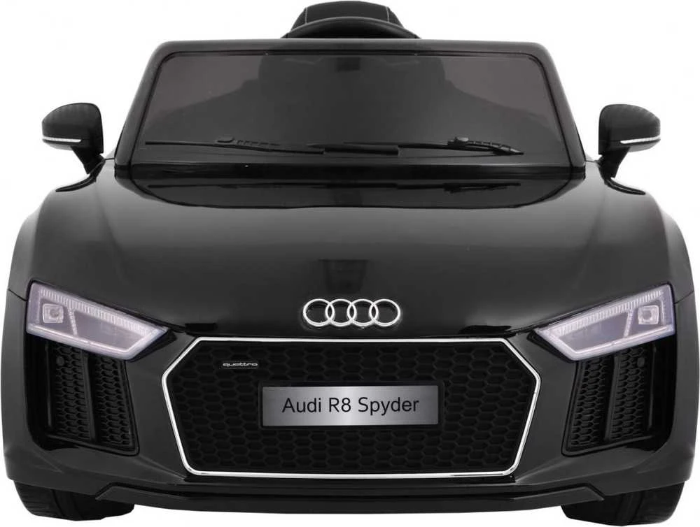 Ramiz Elektromobilis Audi R8 Spyder, lakuotas juodas