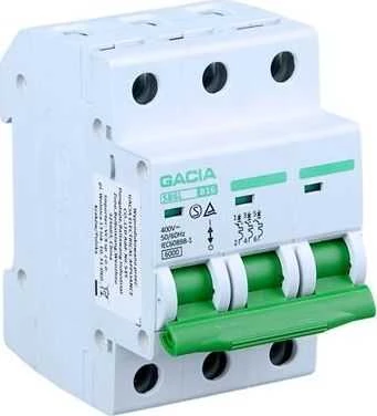 VCX Automatinis jungiklis, 6kA, C, 3 polių, 25A GACIA SB6L C 3P 25A