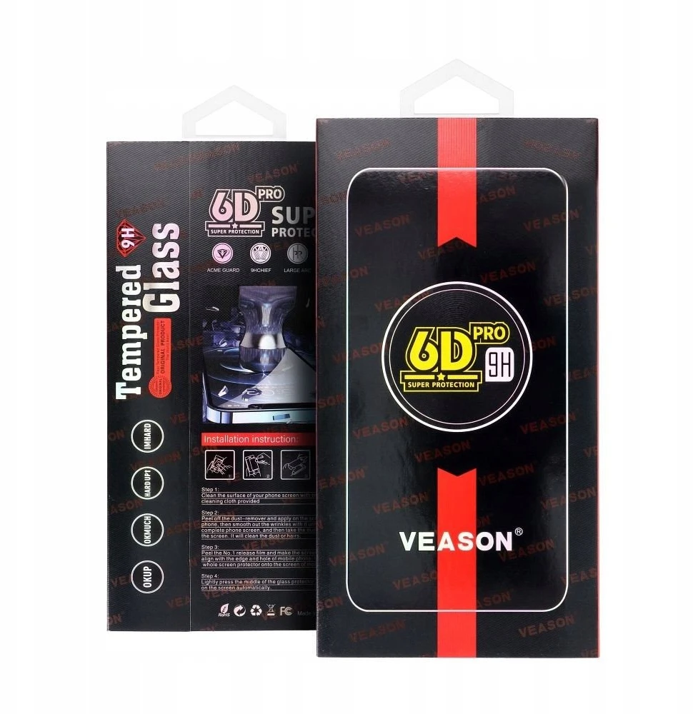 6D Pro Veason Glass - for Iphone 17 Air juodas