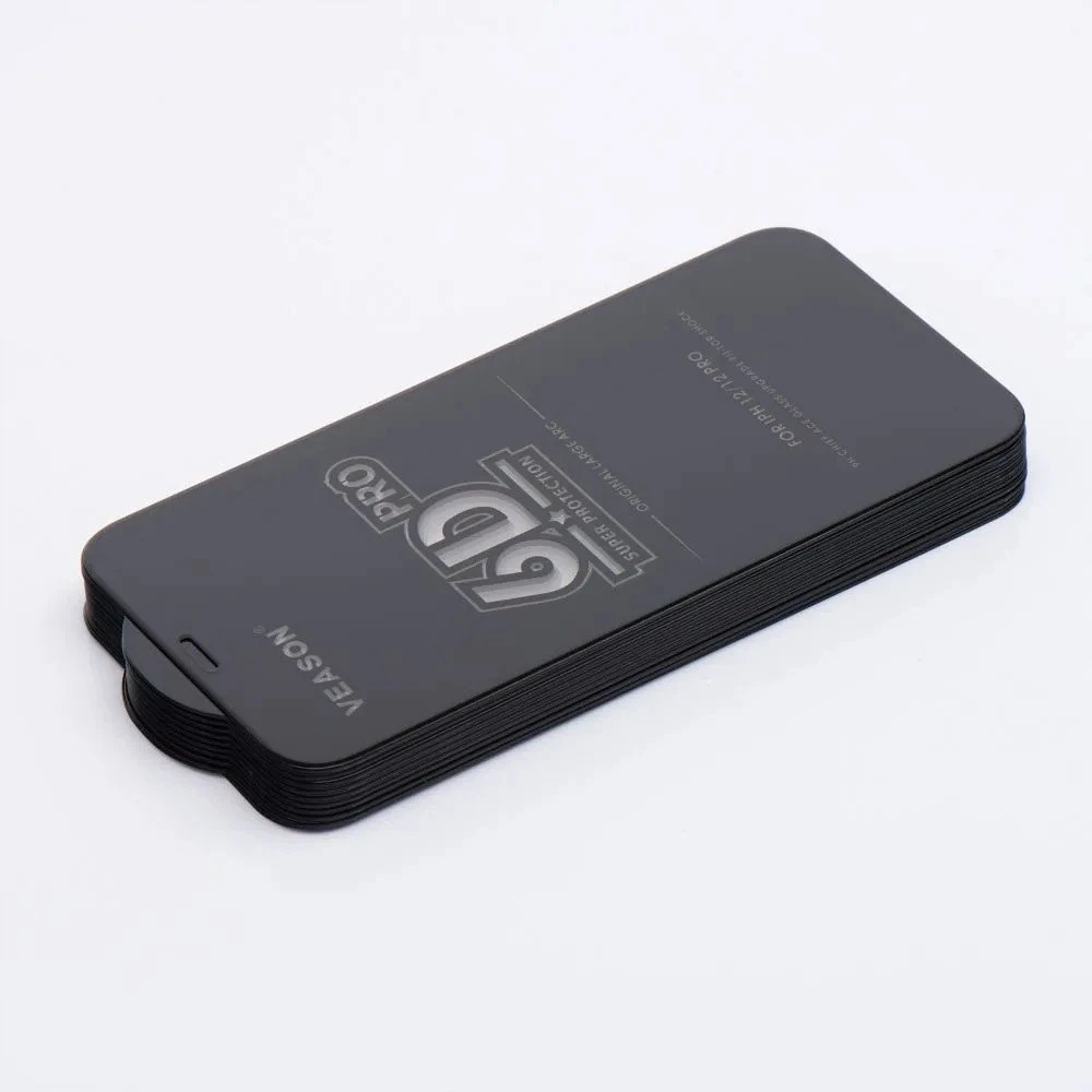 6D Pro Veason Glass (SET 10in1) - for Iphone 16 Pro Max juodas