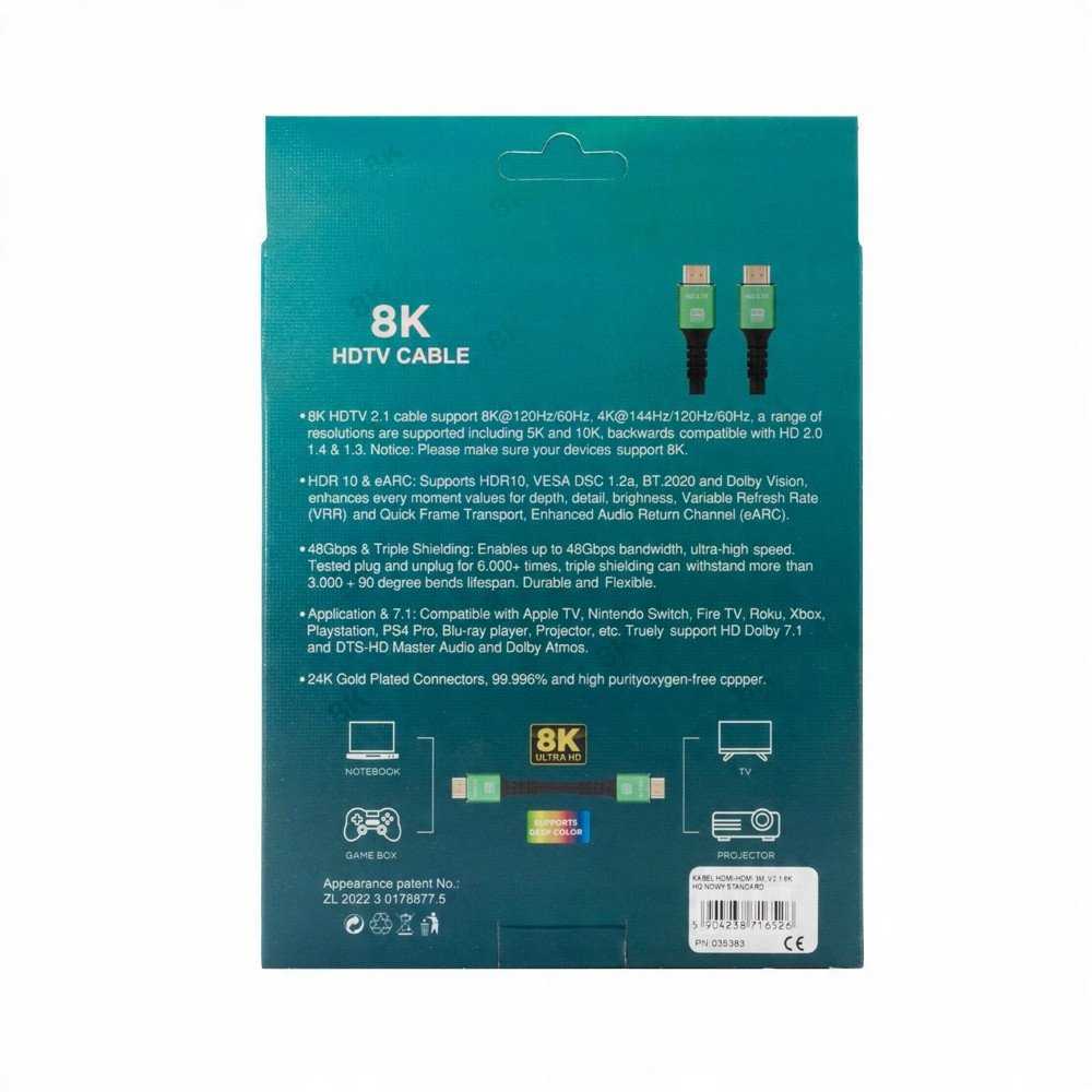Kabelis Vega HDMI - HDMI 3 m juodas (35383)