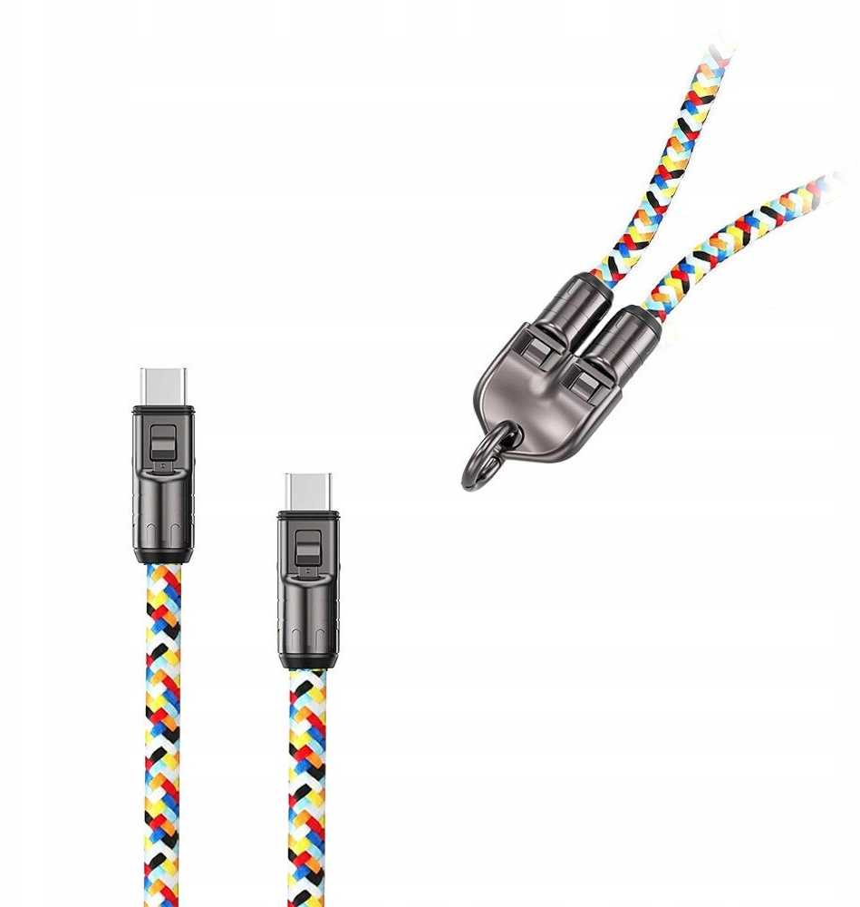 USB kabelis Vega USB-C - USB-C 1,2 m Įvairiaspalvis (36075)