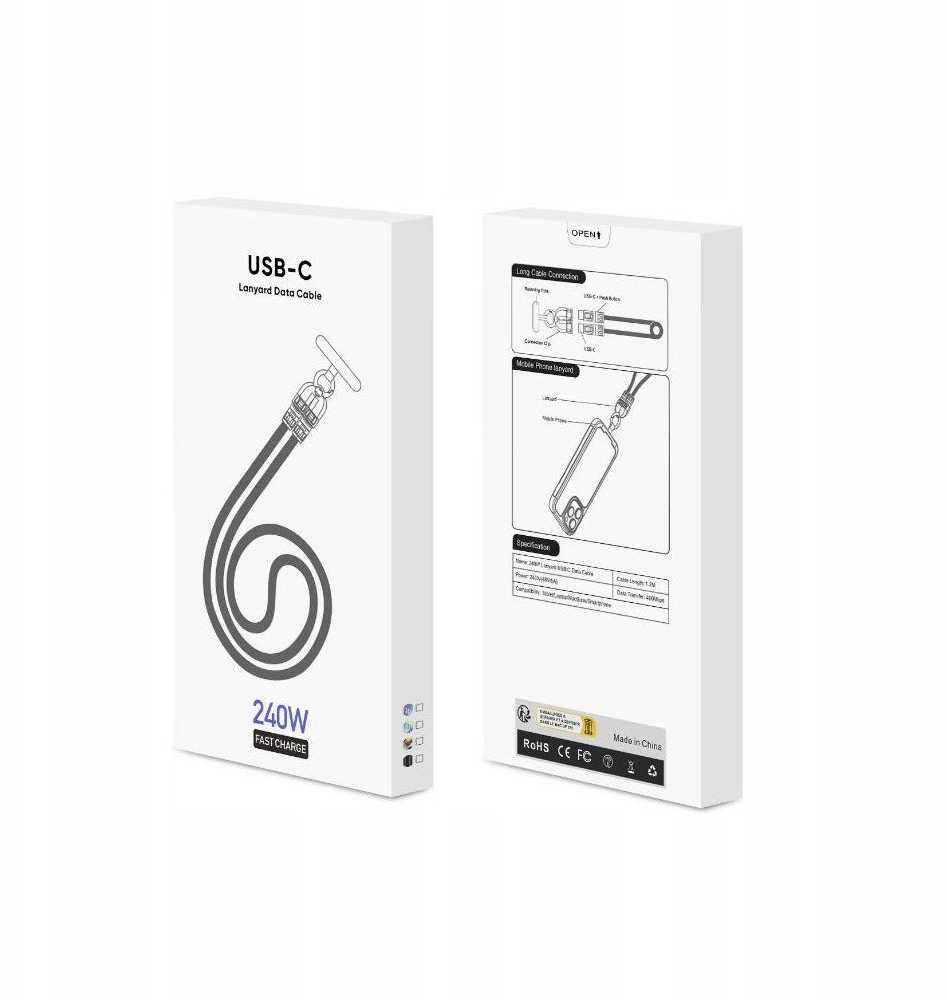USB kabelis Vega USB-C - USB-C 1,2 m Įvairiaspalvis (36075)